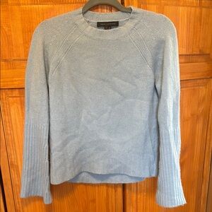 Skull Cashmere Women's Blue Bell Sleeve Sweater